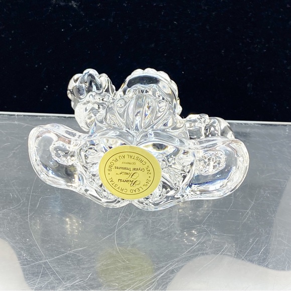 Clown Crystal Princess House Rocking 24% Circus Clear Art Glass Germany 3” x 3” - Picture 4 of 11